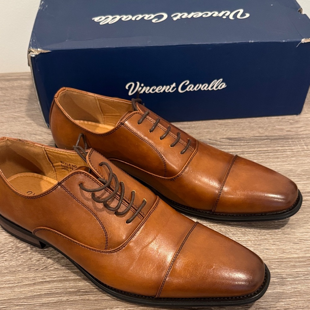 Men's Brown Leather Dress Shoes
